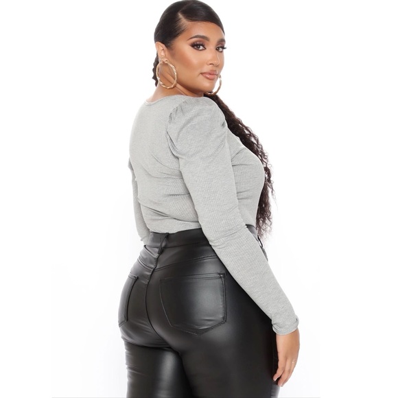 Heather Grey Bodysuit NWT - Picture 4 of 5